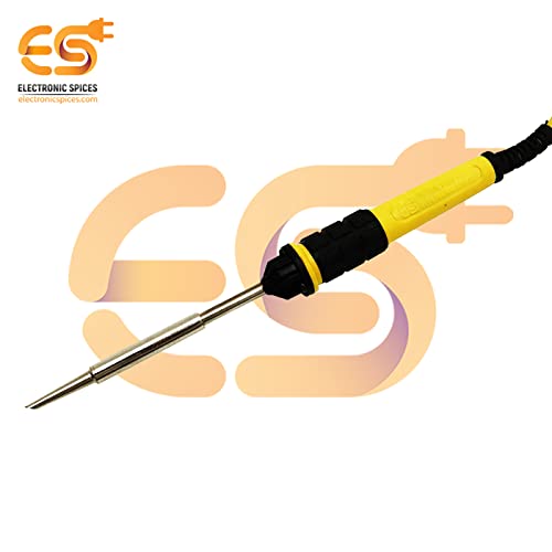 Image of Electronic Spices 25w Soldering Iron 230v Yellow Color for Small Soldering Work