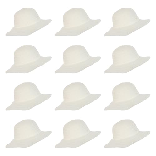 Chapeaux tissés beige adulte pour projets artisanaux et activités manuelles DIY
