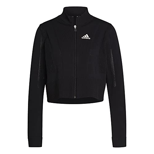 Veste de tennis Adidas Primeknit femme contre le froid au golf veste noire M