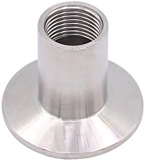 DERNORD Sanitary Female Threaded Pipe Fitting to 1.5 Inch TRI CLAMP (OD 50.5mm Ferrule) (Pipe Size: 1/2" NPT)