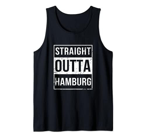 Vintage Funny Straight Outta Hamburg Germany Camiseta sin Mangas