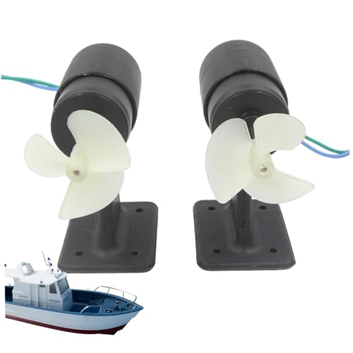 Pesoncarl 2Pcs RC Boat Motor, 10-20V Waterproof Underwater Thruster Propeller Motor-Engine Thruster for DIY Jet Boat Robot, Motors