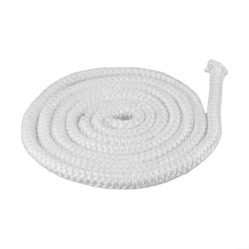 Junta de cuerda de fibra de vidrio para estufas de leña, 2 m de longitud, junta de puerta de alta temperatura para un rendimiento óptimo (10 mm)