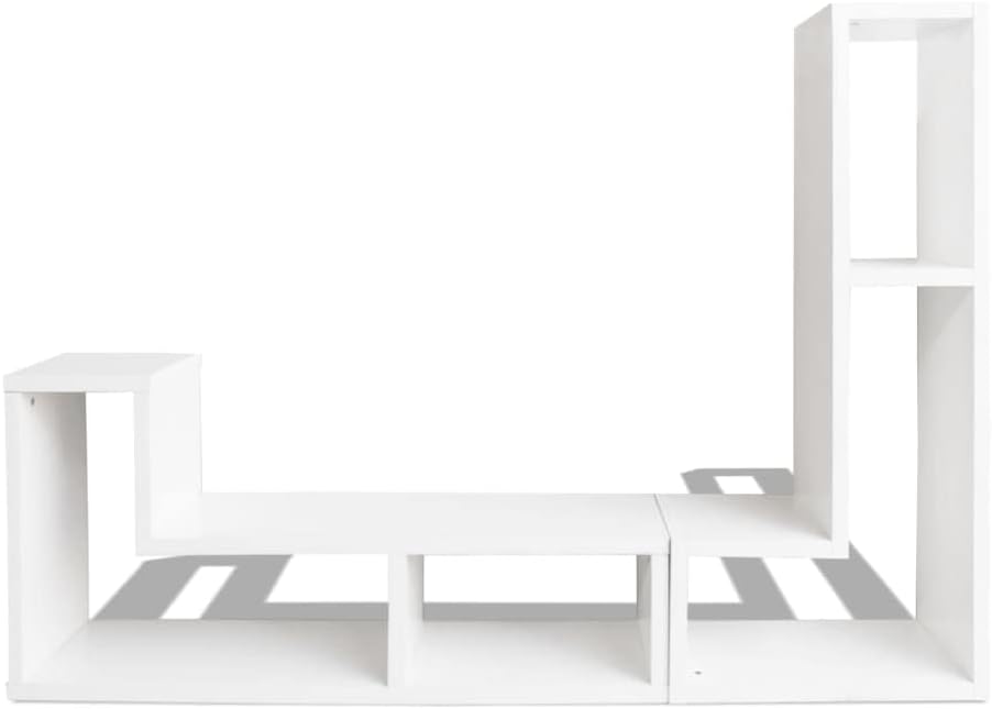vidaXL TV Stand White MDF and Engineered Wood Modular TV Stand