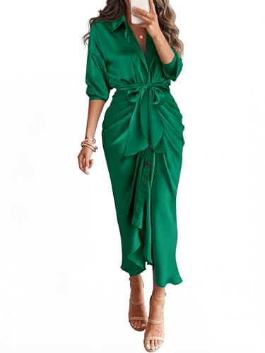BTFBM Button Dwon Fall Dresses for Women 2026 - image 1