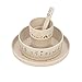 LÄSSIG Kindergeschirr Set (Teller, Becher, Schälchen, Löffel) ohne Melamin, BPA-frei, für Spülmaschine und Mikrowelle/Dish Set Garden Explorer, Mehrfarbig