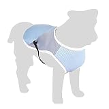 Manteau rafraîchissant pour chien conçu pour garder votre compagnon au frais pendant les journées chaudes. Il suffit de mouiller le manteau pour activer l’effet rafraîchissant, qui aide à réguler la température corporelle. Idéal pour les promenades estivales, les activités en extérieur ou les moments de repos.