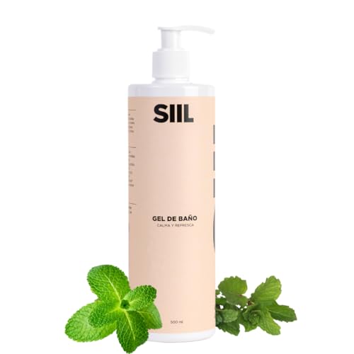 Gel de Baño Natural SIIL 500ml | Limpieza e Hidratación para Pieles Sensibles | Unisex | Sin Parabenos ni Sulfatos | Con Aceites Esenciales de Jojoba, Cedro y Romero | Cuidado Corporal Diario