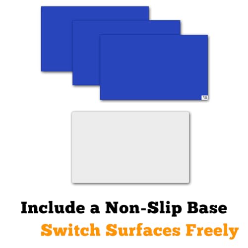Image of SATECH Sticky /Tacky /Adhesive Mat 24 inch x 36 inch Blue with Non-Slip Base (Case of 3 Mats,30 Sheets Each,with Frame) for Cleanroom Laboratory Hospital Construction Home