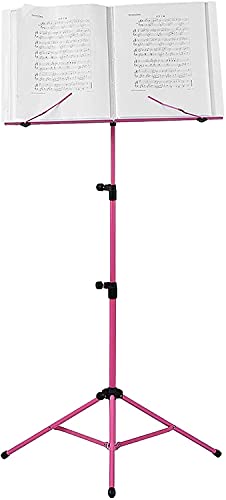 INUUXLG Music Stands Foldable Music Tripod Stand Holder Lightweight with Water-Resistant Carry Bag for Violin Piano Guitar (Color:Red) () ()