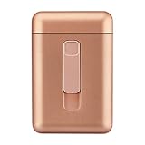 Estuche para cigarrillos con encendedor Caja para cigarrillos 20 piezas Cigarrillos normales Cigarrillos portátiles Tamaño Encendedores USB 2 en 1 Encendedor eléctrico recargable sin llama a pr