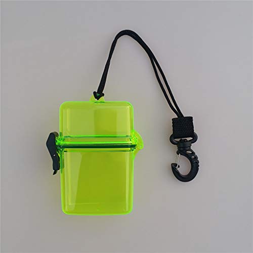 Almencla Clipe de Recipiente de Caixa Seca Impermeável para Mergulho Surf - Transparente Amarelo