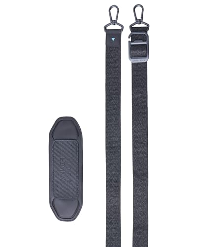 Anker SOLIX Adjustable Strap, Compatible with C300 DC and C300 Portable Power Station, Thick and Soft Nylon, Universal Replacement, Padded Non-Slip Fit with Metal Swivel Hooks, PU Shoulder Pad, Black