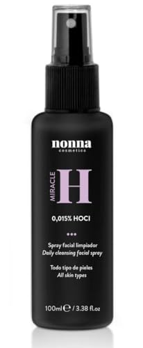 Spray Facial con Ácido Hipocloroso - Miracle H - | Tónico Facial Antibacteriano y Antiinflamatorio para la Piel y la Cara | Tónico Facial para Uso Cosmético | 100ml | Nonna Cosmetics