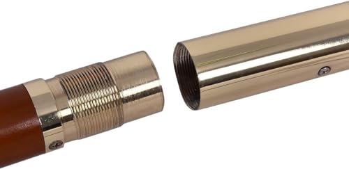 Sombrilla al aire libre LYGSWDB de 8.8 pies con poste de madera para sombra adaptable 2