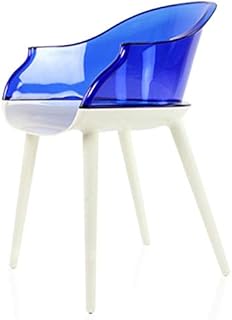 HURONG168 Sillas de Cocina Silla nórdica Transparente Simple de plástico Silla de Comedor reposabrazos de café Silla de Oficina Asiento del salón (Color : 6#)