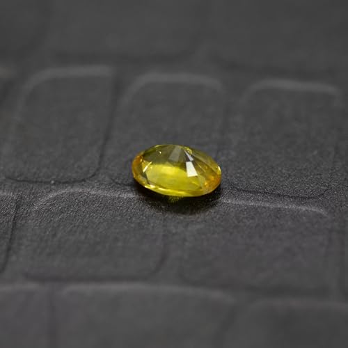 Saphir jaune naturel de Ceylan 1,63 ct en corindon véritable