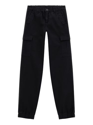 GUESS Boys' Garment Dye Poplin Cargo Pants