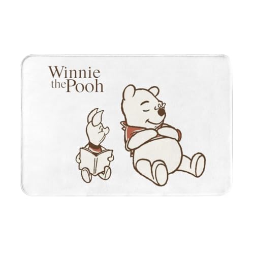 玄関マット くまのプーさん (2) トイレマット バスマット 吸水速乾 滑り止め 抗菌 防臭 丸洗い可能 おしゃれ ふわふわ 柔らかい 40×60cm