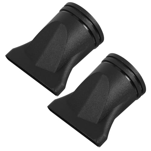 Healvian 2 Pièces Buse Sèche-cheveux Concentrateur Noir Plastique Embout Séchage Précis pour Coiffure Salon Compatible Diamètre Accessoire Coiffure...