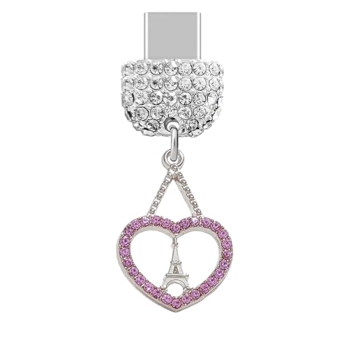 ELISE & FONDA TP1033 Type-C �[�d�|�[�g �N���X�^�� �h�o�v���O ���g���N���X�^�� ���u�n�[�g �^���[�t�� �g�ѓd�b�`���[�� iPhone 15/16/Samsung/OnePlus/Xiaomi/oppo Android�g�ѓd�b