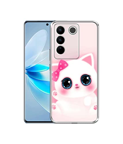 Image of Amazon Brand- Solimo Babby Kitty Printed Silicon Soft TPU Back Case Cover Compatible for Vivo S16 5G / V27 5G / V27 Pro 5G