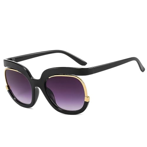 Lunettes de soleil rondes UV400 pour homme et femme au style rétro tendance