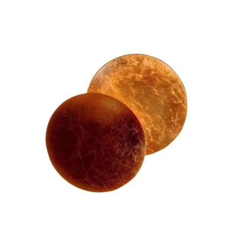 Lámpara de pared eclipse lunar blanca y latón de 20cm para decoración de salón y estudio