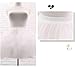 METEMEI Women's Petticoat 50s 4 Levels Hoopless Short Length Tulle Crinoline Underskirts Dress Bubble Skirt Above Knee Ivory