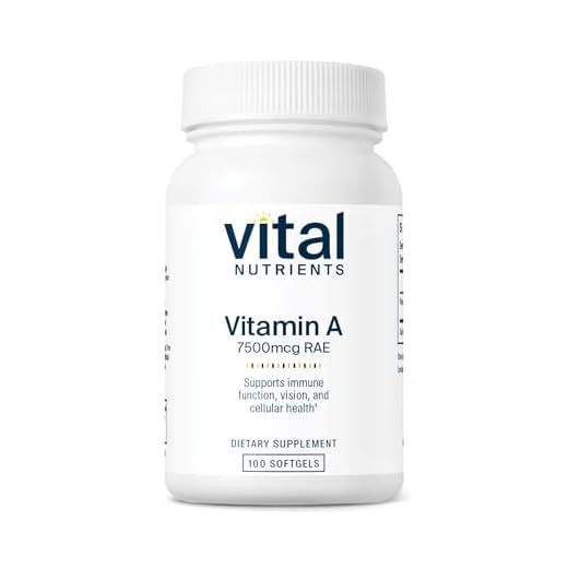 Vital Nutrients Vitamin A 7,500mcg RAE, 100 Capsules
