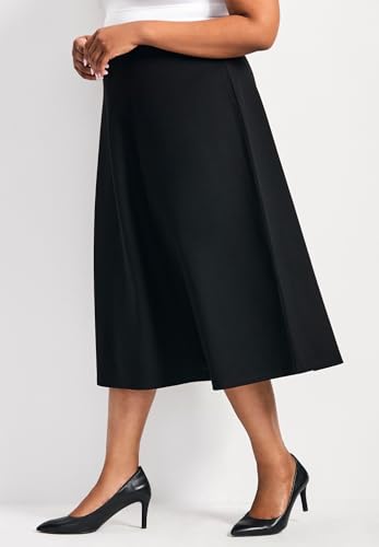 Women's Plus Size Jada Ponte Swing Skirt3