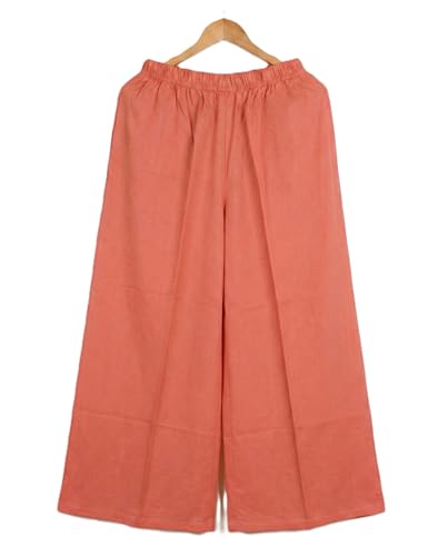 Image of Plaazo Women's Cotton Palazzo | Wide Leg Palazzo for Women | Soft Breathable High Waist Bottom Wear | Comfortable Casual, Office, Travel for Women