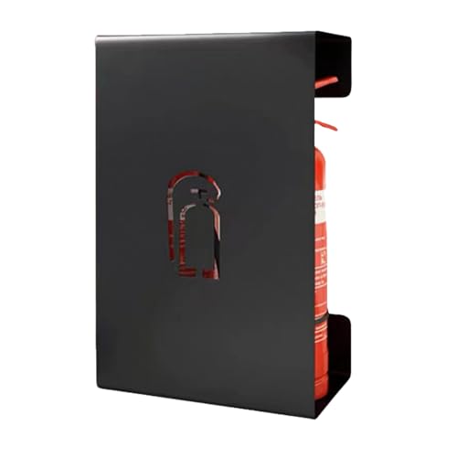 Soporte de pared para extintor de incendios, soporte decorativo de acero inoxidable de hierro para almacenamiento de equipos de seguridad