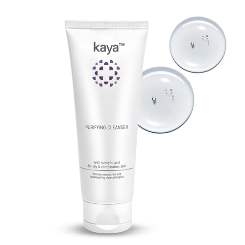 Image of Kaya Acne Care Purifying Face Wash with Salicylic Acid | Dermatologist-Developed Cleanser with 22 Years of Expertise | Fights Pimples, Reduces Acne & Controls Oil | For Oily & Acne-Prone Skin | Men & Women | 100ml