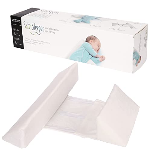 Cojín Lateral Ajustable Parachoques Espuma niño Reductor cuña Universal Regalo recién Nacido (Blanco)