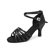 Латинска Танцови обувки за жени Черно...