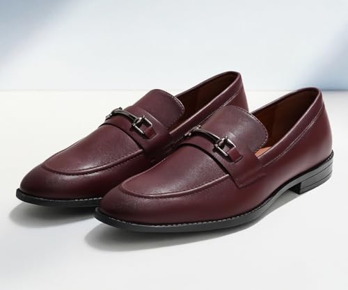 Image of LOUIS STITCH Men's Shoes Slipon Style Comfortable Moccasins with Buckle for Men - RGMCAB
