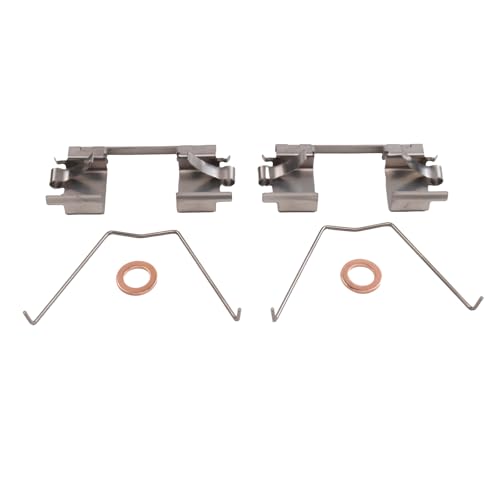 Image of TRQ Front and Rear Brake Caliper Set Zinc Coated Brackets Hardware Compatible with 2016-2017 Honda Accord