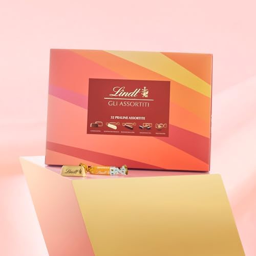 Lindt Scatola Praline Gli Assortiti, 32 Praline assortite di cioccolato, in confezione 320g
