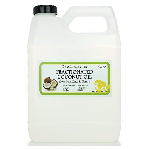 32 Oz Fractionated Coconut Oil Pure Organic Raw by Dr.Adorable