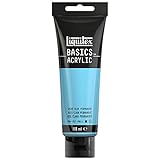 Liquitex Basic Acrylic - Tubo de Pintura Acrílica, 118 ML, Azul (Azul Claro Permanente Nuevo)