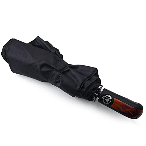 Sombrinha Guarda-Chuva Dobrável Semi Automático Masculina Negócios Preto