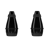 Small Instruments Trombone Musical Saxophone Muffler Plastic Tenor Trombone Muffler Trombone Mute Device Black Abs (2 pcs)