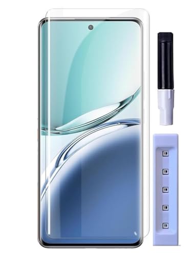 Image of MACLEN Ultra Premium HD Adavnced Glue UV Curved Tempered Glass for Oppo A2 Pro, Oppo A3 Pro 5G | With HD clearity full curved edge protection and Installation Kit