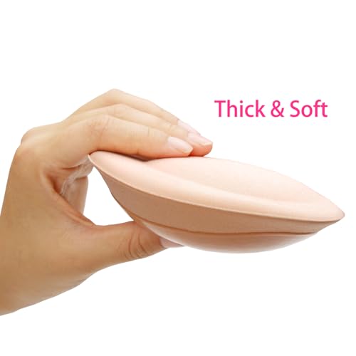 Image of Sticky Bra Inserts, Soft Lightweight Adhesive Bra Pads Push up Bikini Padding Reusable Washable Breast Enhancer