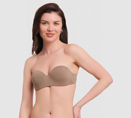 Image of Brachy Women's Every Day's Padded Underwired Demi Cup Bra T Shirt Padded Underwired Pushup Bra 85% Poly Cotton, 15% Elastane