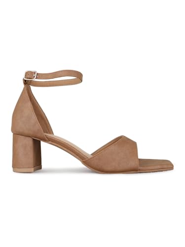 Image of Inc.5 Womens Grey Work Solid Square Toe Block Heels