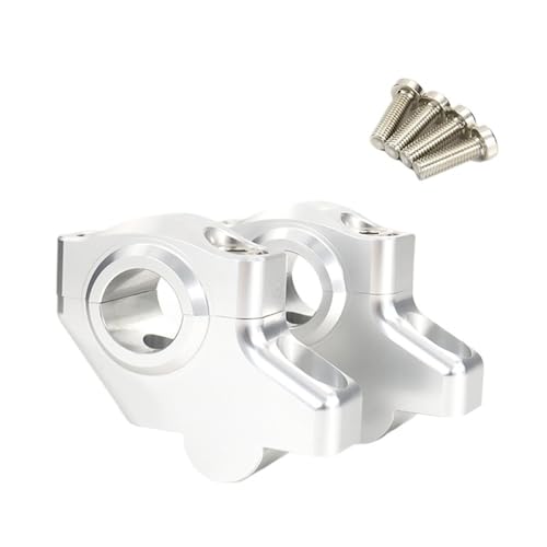 Rehausse guidon 22 mm argent pour BMW F650GS F700GS et R1150GS