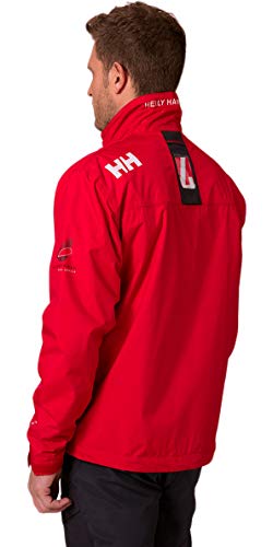 Image of Helly-Hansen mens Crew Midlayer Fleece Lined Waterproof Windproof Rain Jacket