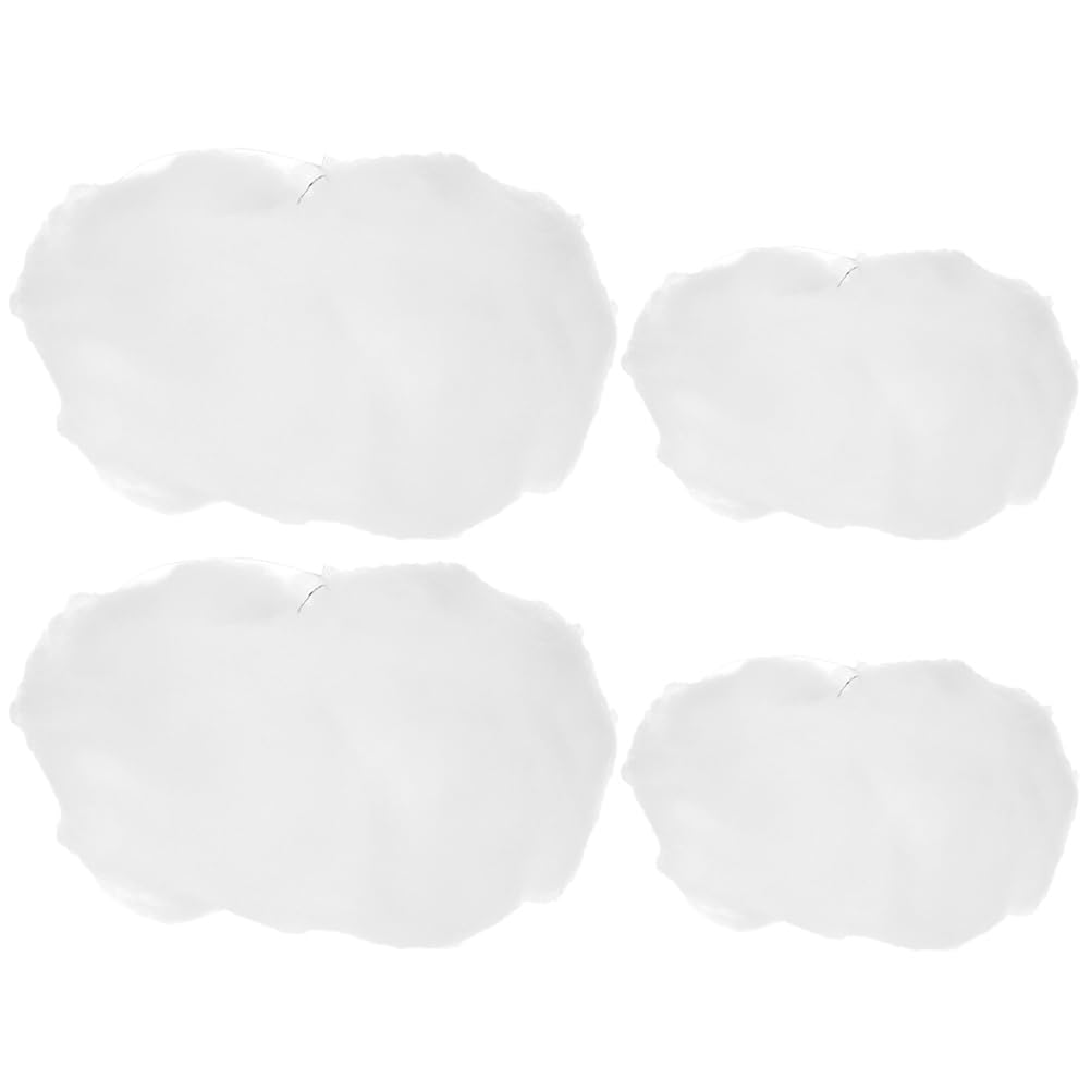 Luxshiny Fake Clouds 4pcs Simulated Wedding Festival Decoration Layout Cloud Prop 15 Inch Light Portable Faux for Photography Home Decor